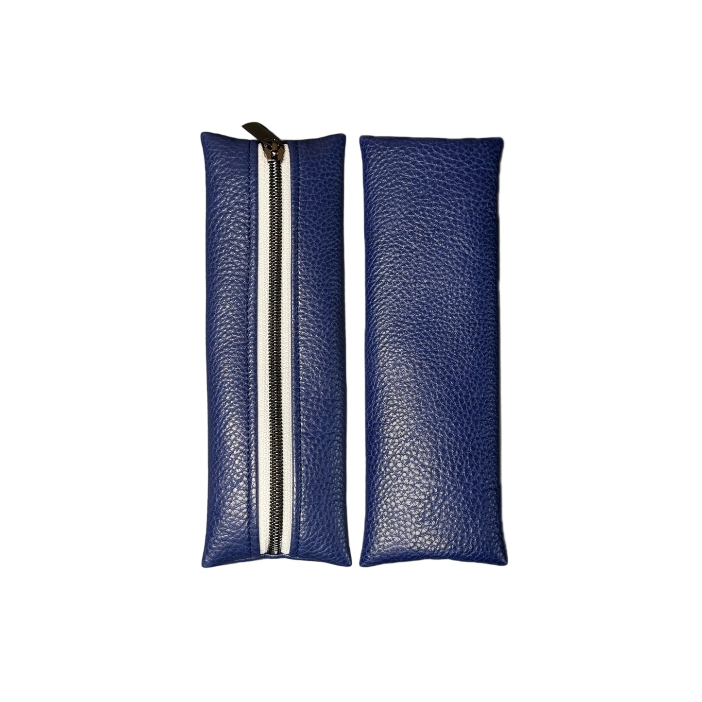Faux Leather Zipper Pouch