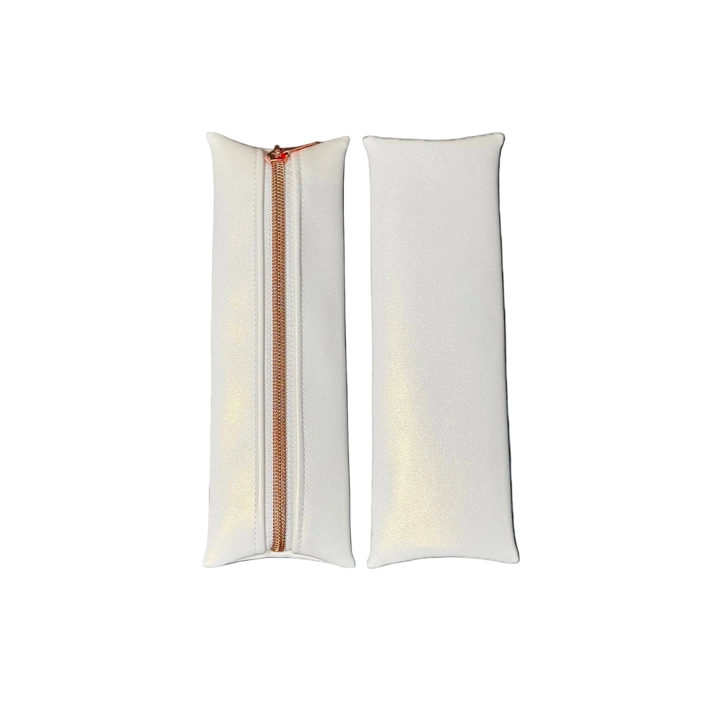 Faux Leather Zipper Pouch